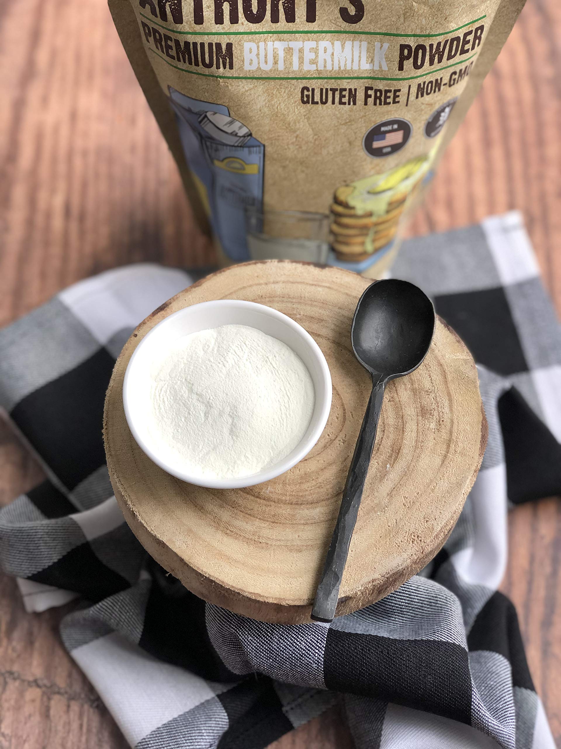 Anthony's powder blended into pancake mixes for fluffy results