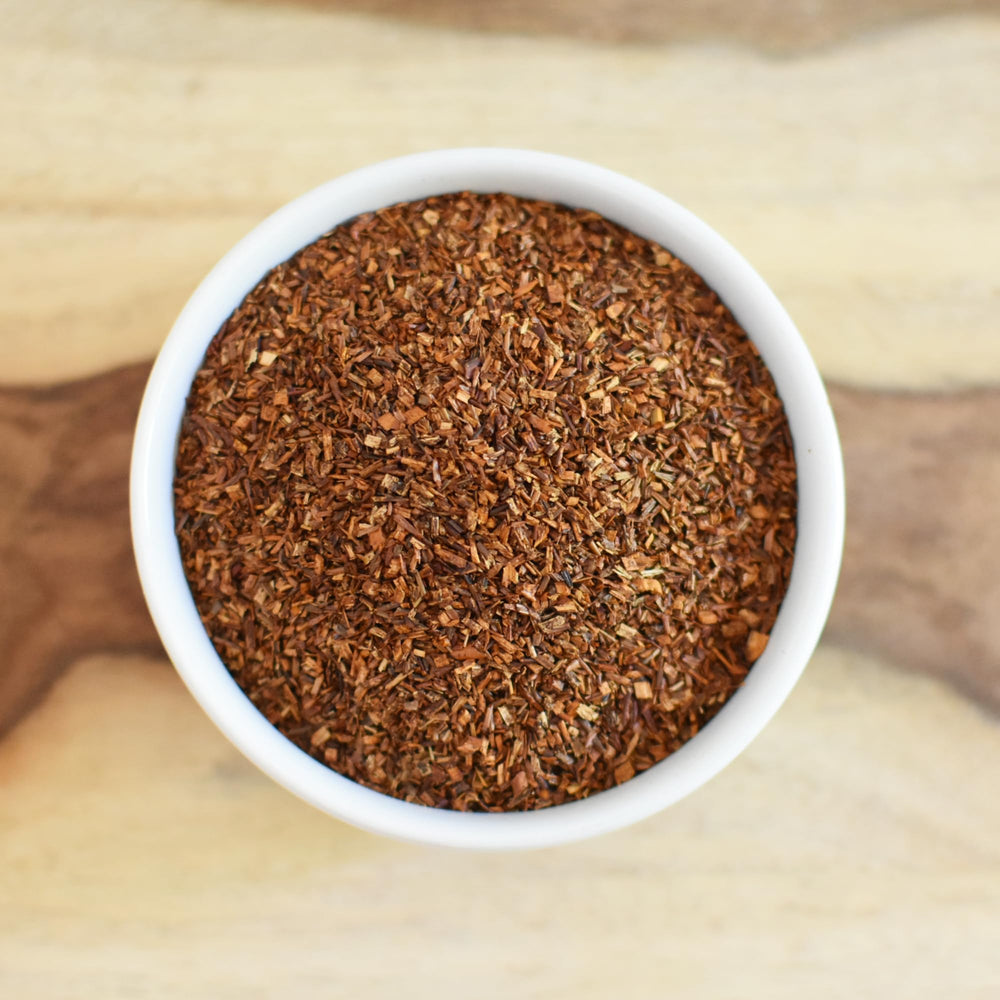 Anthony's Rooibos steeping cup — fragrant infusion ready to enjoy.