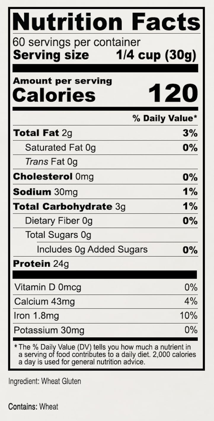 Anthony's Vital Wheat Gluten improves dough elasticity for vegan recipes.