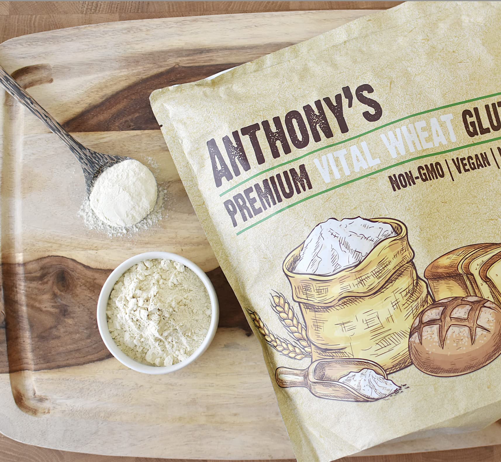 Anthony's Vital Wheat Gluten is ideal for keto baking.