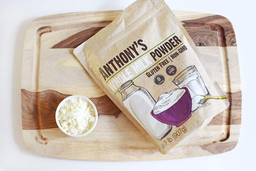 Baked goods scene with Anthony's milk powder for richer texture and mouthfeel