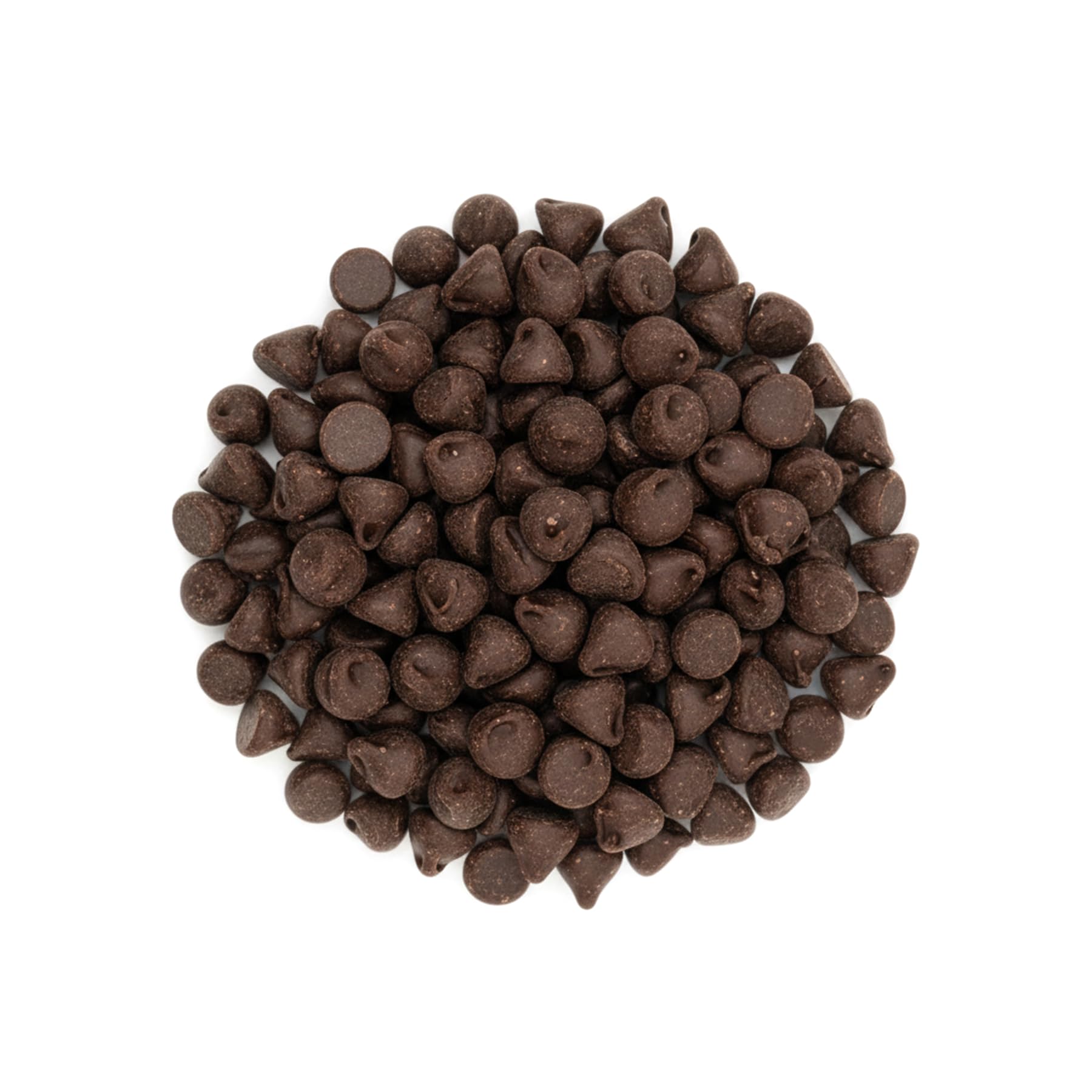 Anti Sugar Free Dark Chocolate Mini Chips 55% cacao from Colombian beans aroma.