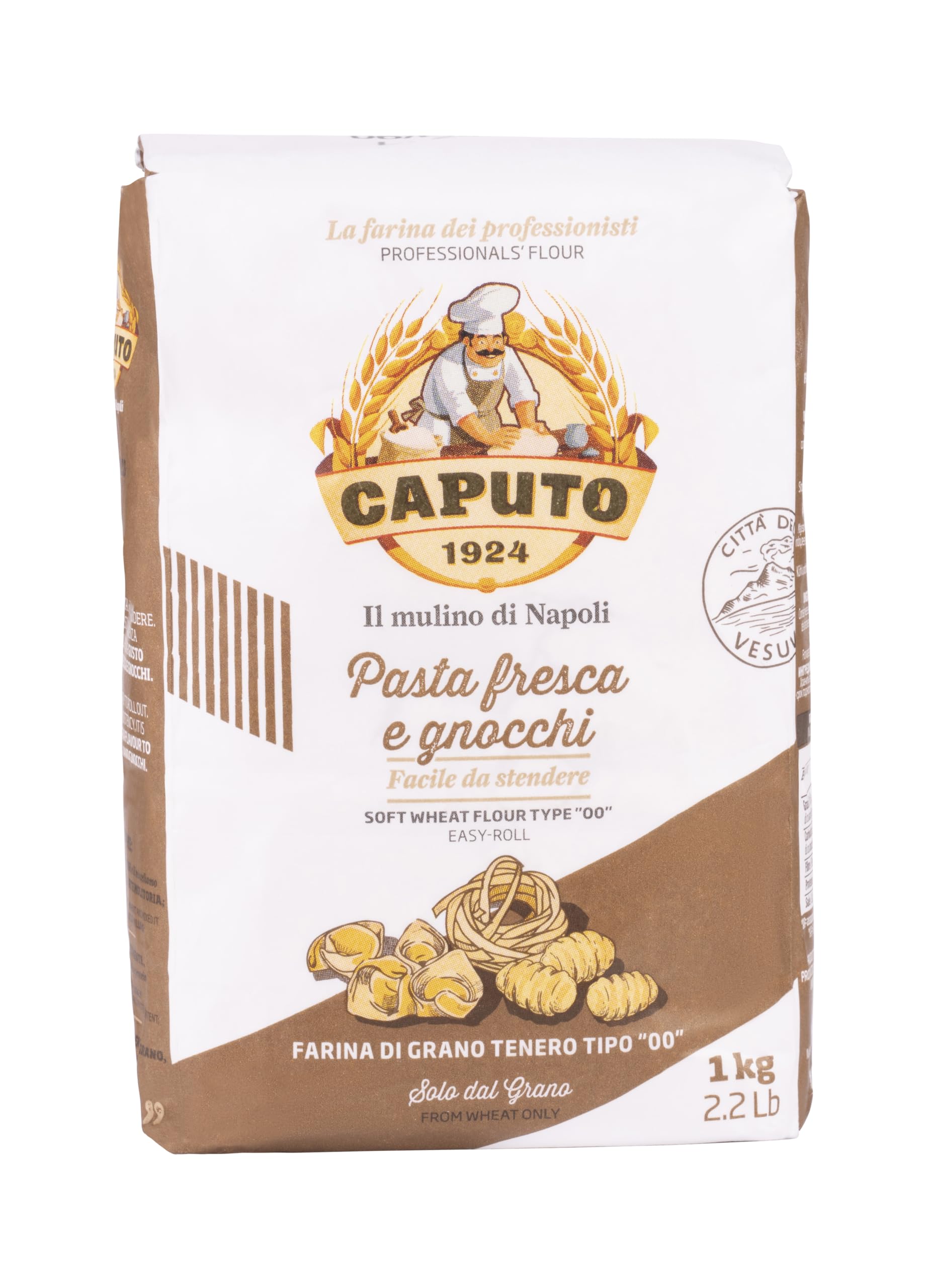 Antimo Caputo 00 flour bag for silky fresh pasta dough.