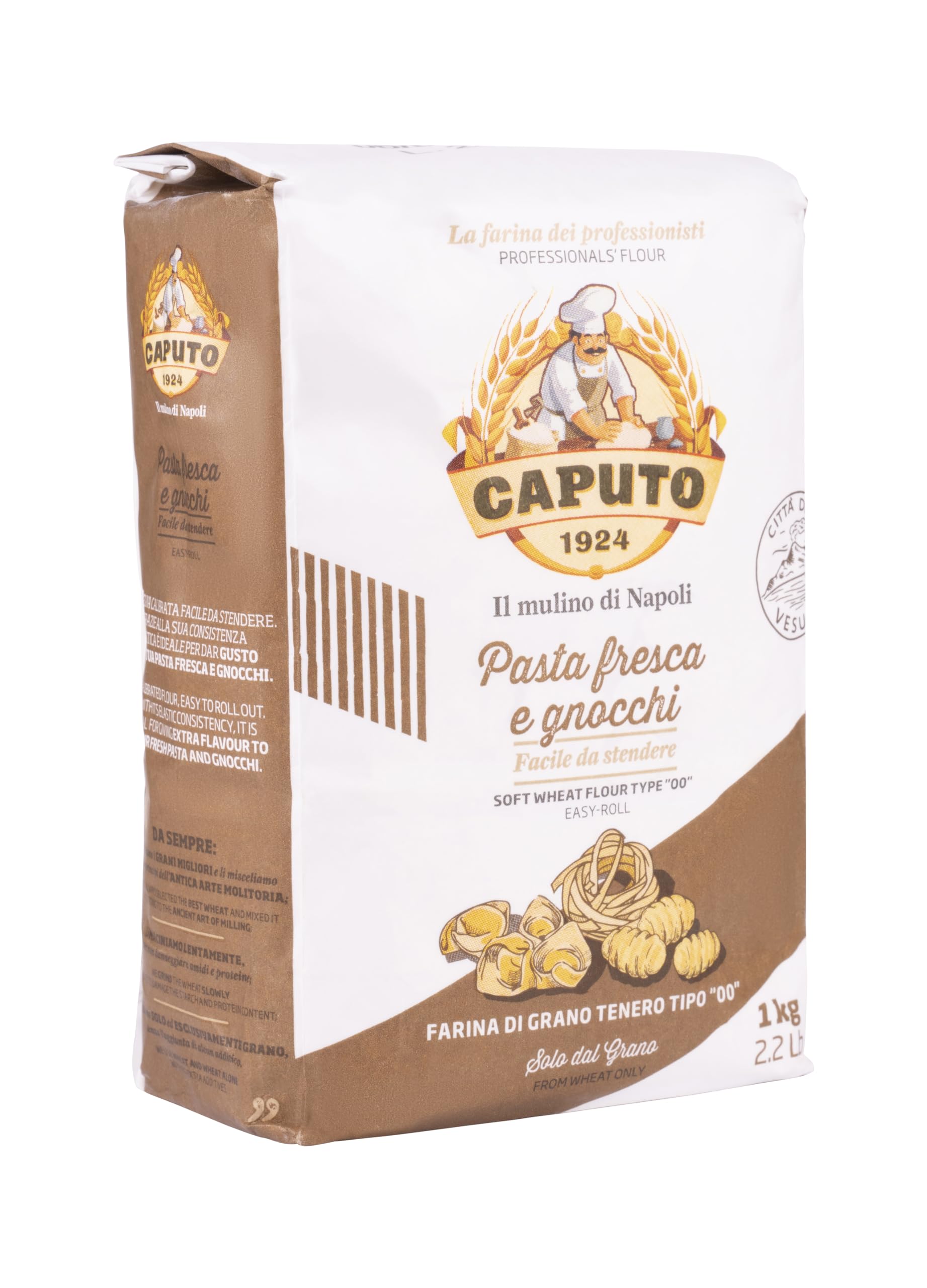 Antimo Caputo 00 flour texture close-up.