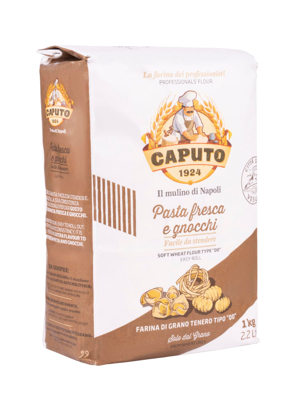 Antimo Caputo 00 flour texture close-up.