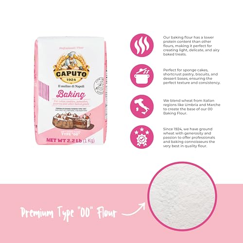 Antimo Caputo Baking 00 flour italy pack, authentic ingredient for desserts.
