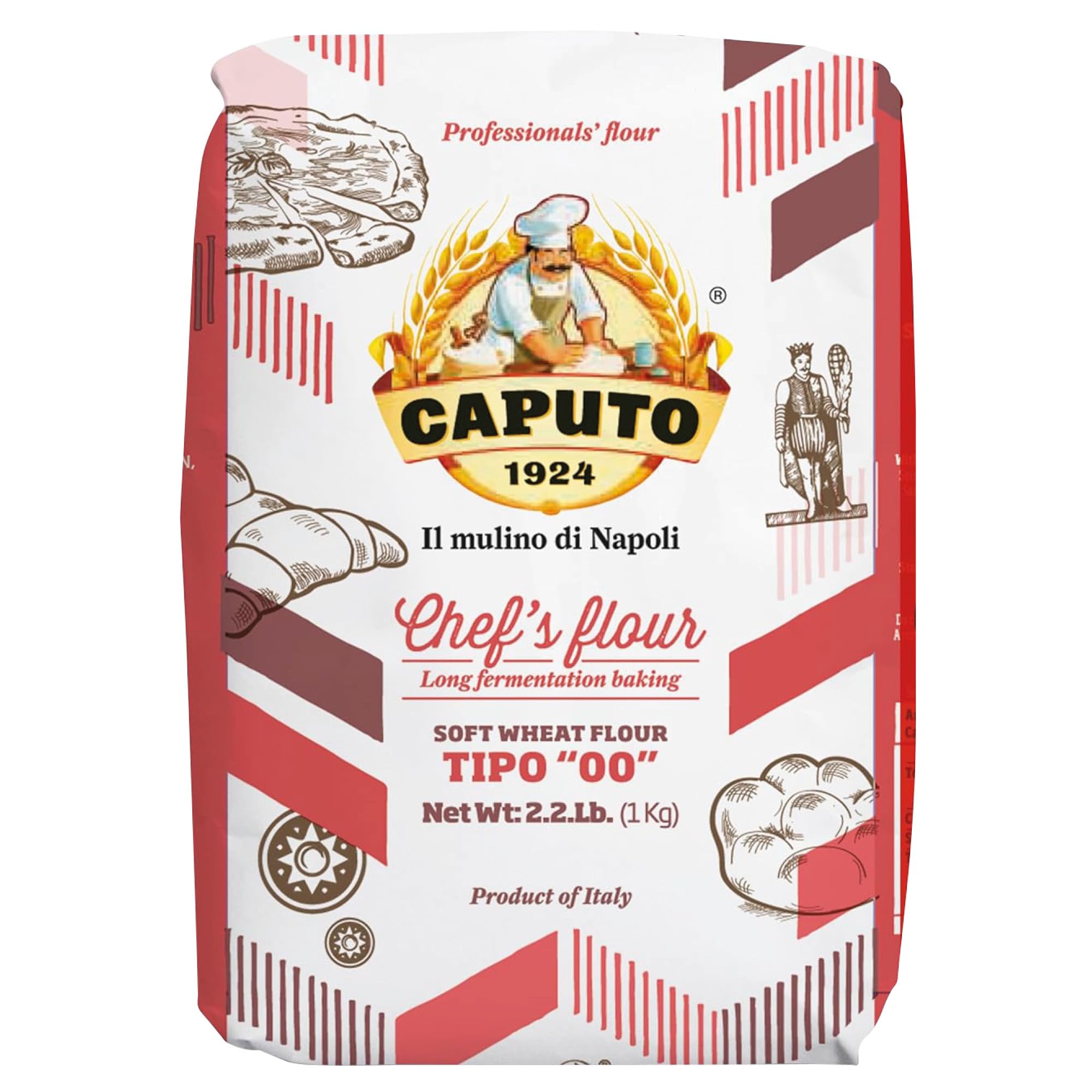 Antimo Caputo Chefs Flour 10-pack shown for consistent dough results at home.