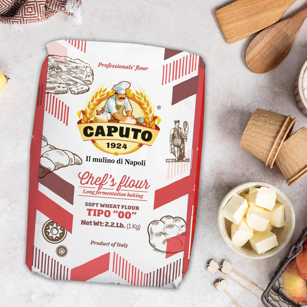 Antimo Caputo Chefs Flour double zero 00 supports elastic gluten.