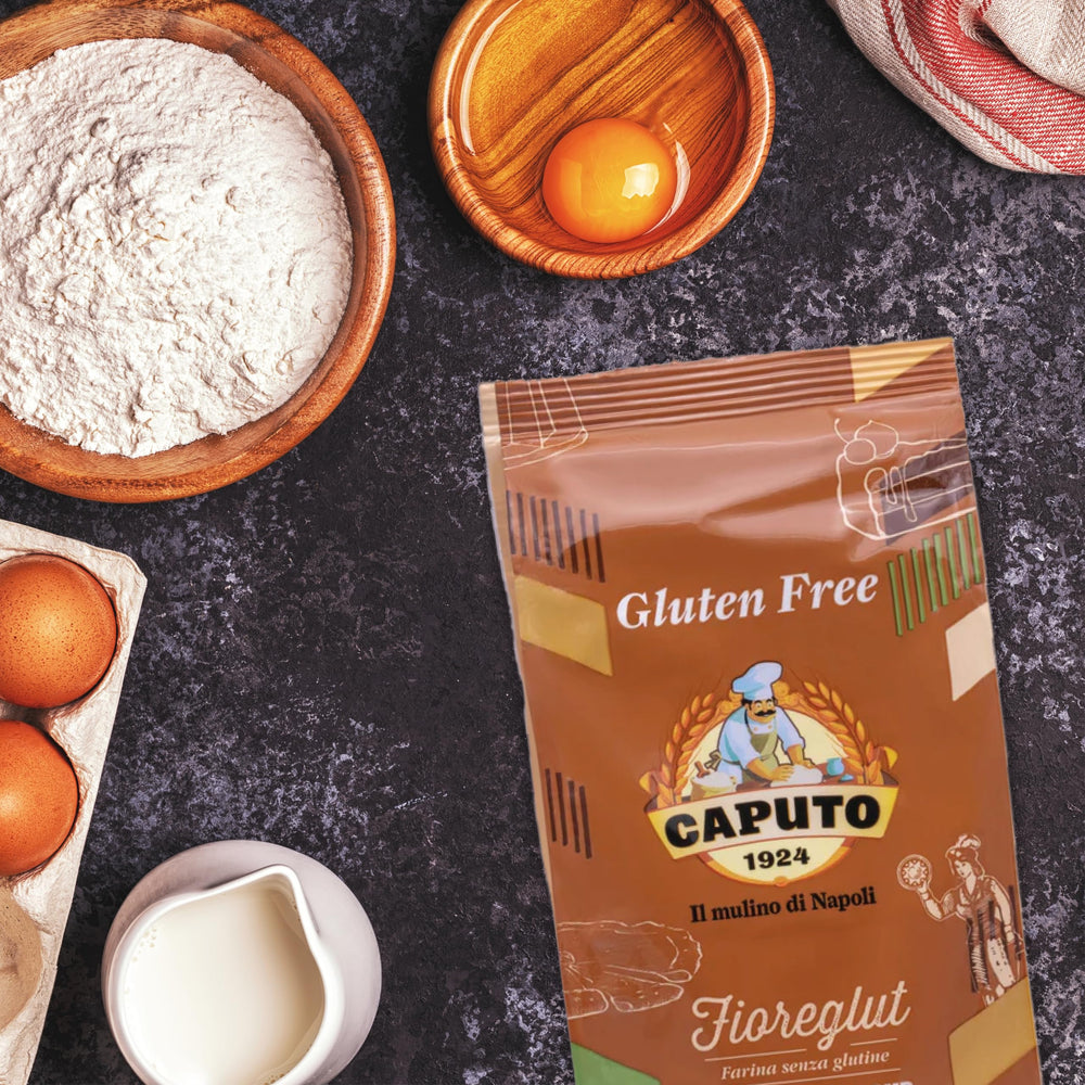 Antimo Caputo gluten-free blend ingredients label on package.
