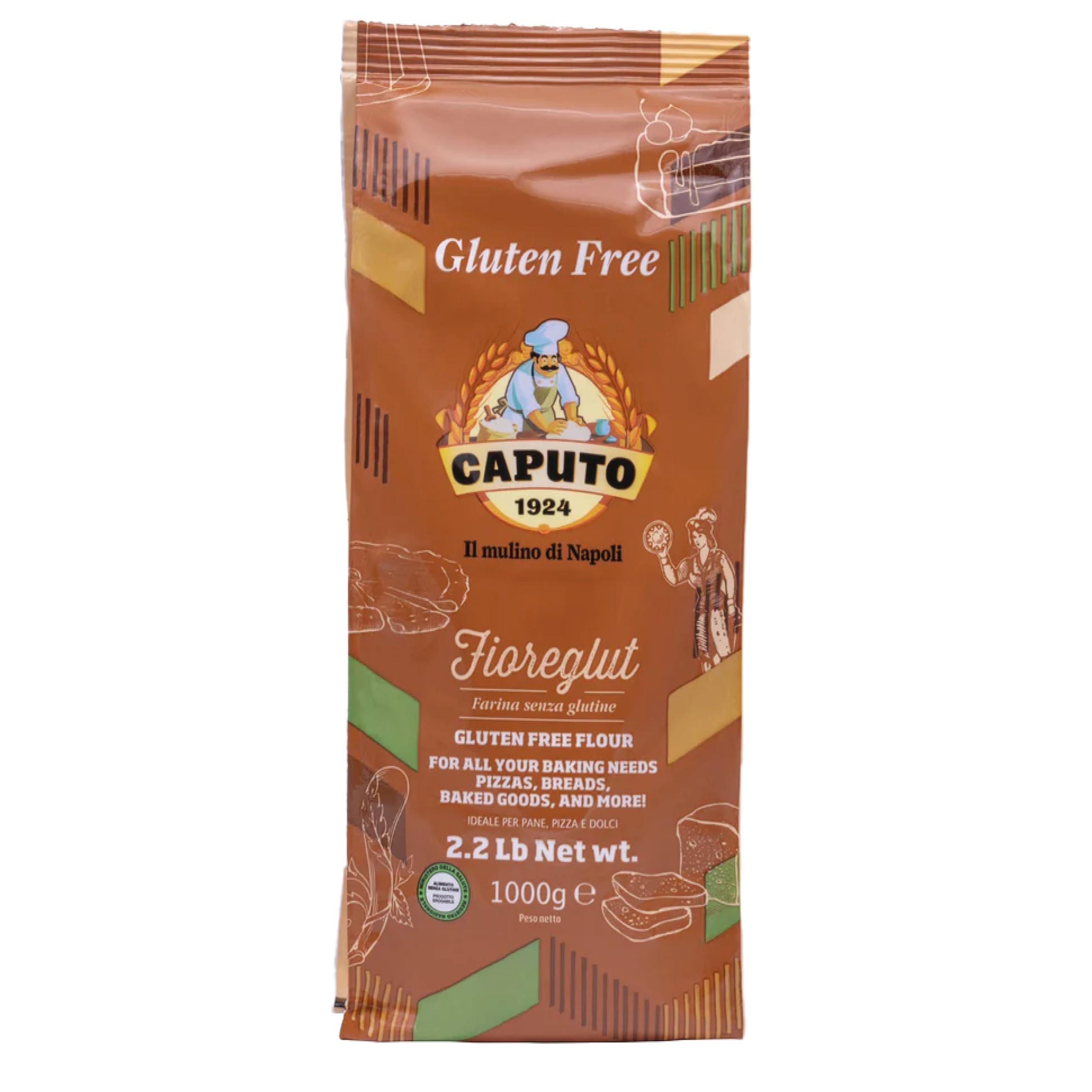 Antimo Caputo gluten-free pizza flour bag ready for authentic crusts.