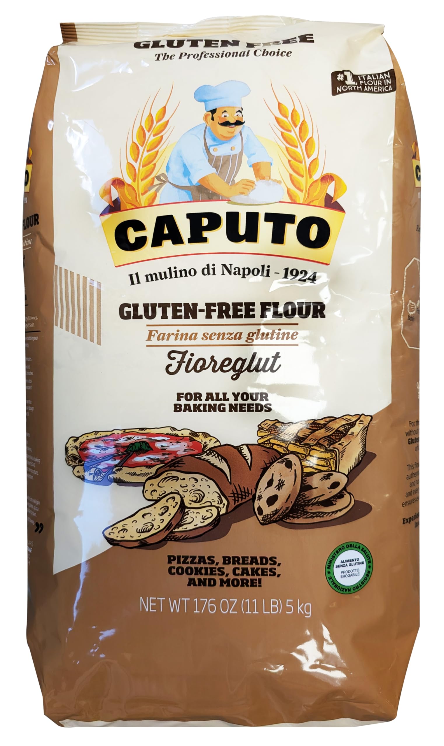 Antimo Caputo gluten-free pizza flour bulk for authentic Neapolitan dough.