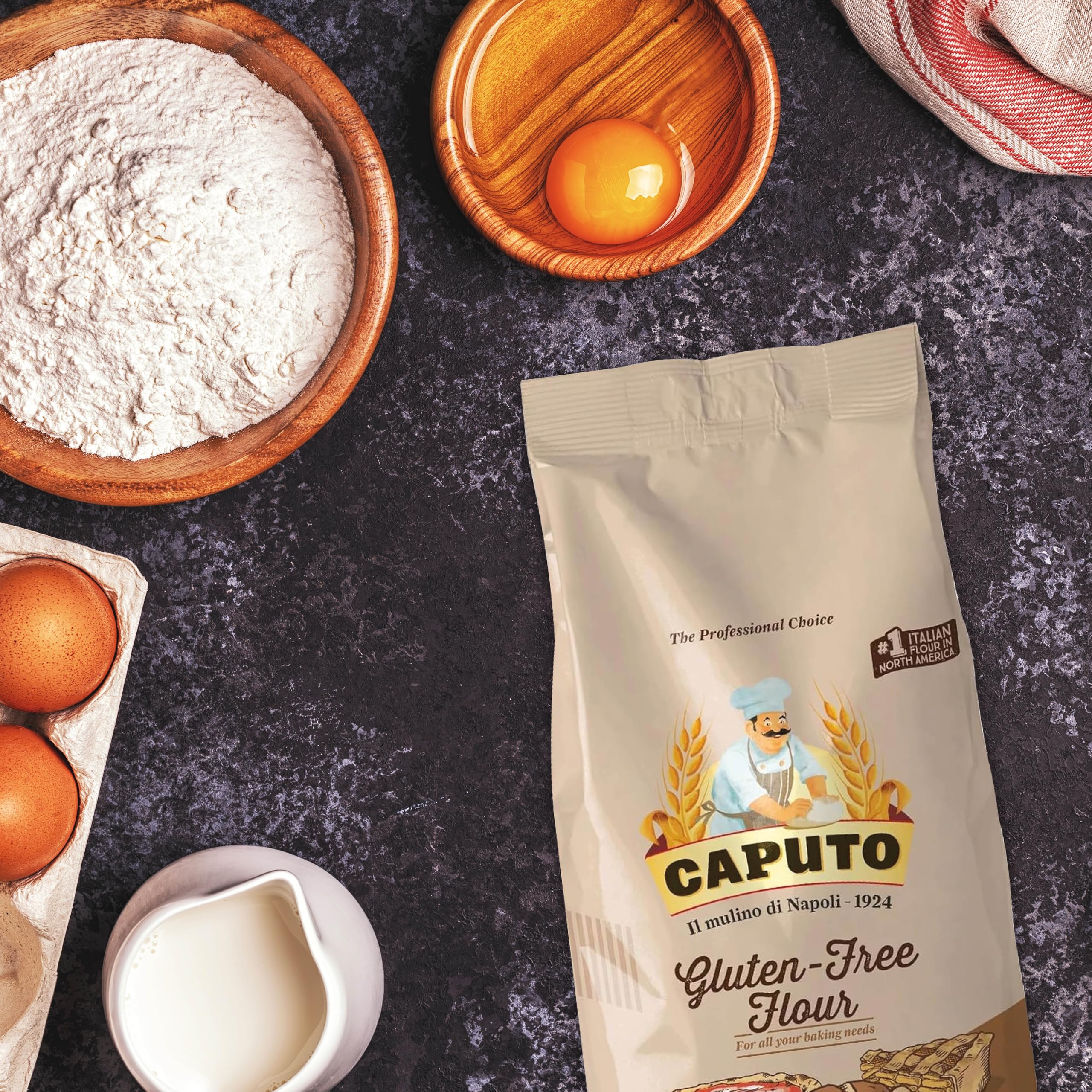 Antimo Caputo gluten-free pack totals 8.8 lb for multiple pies.