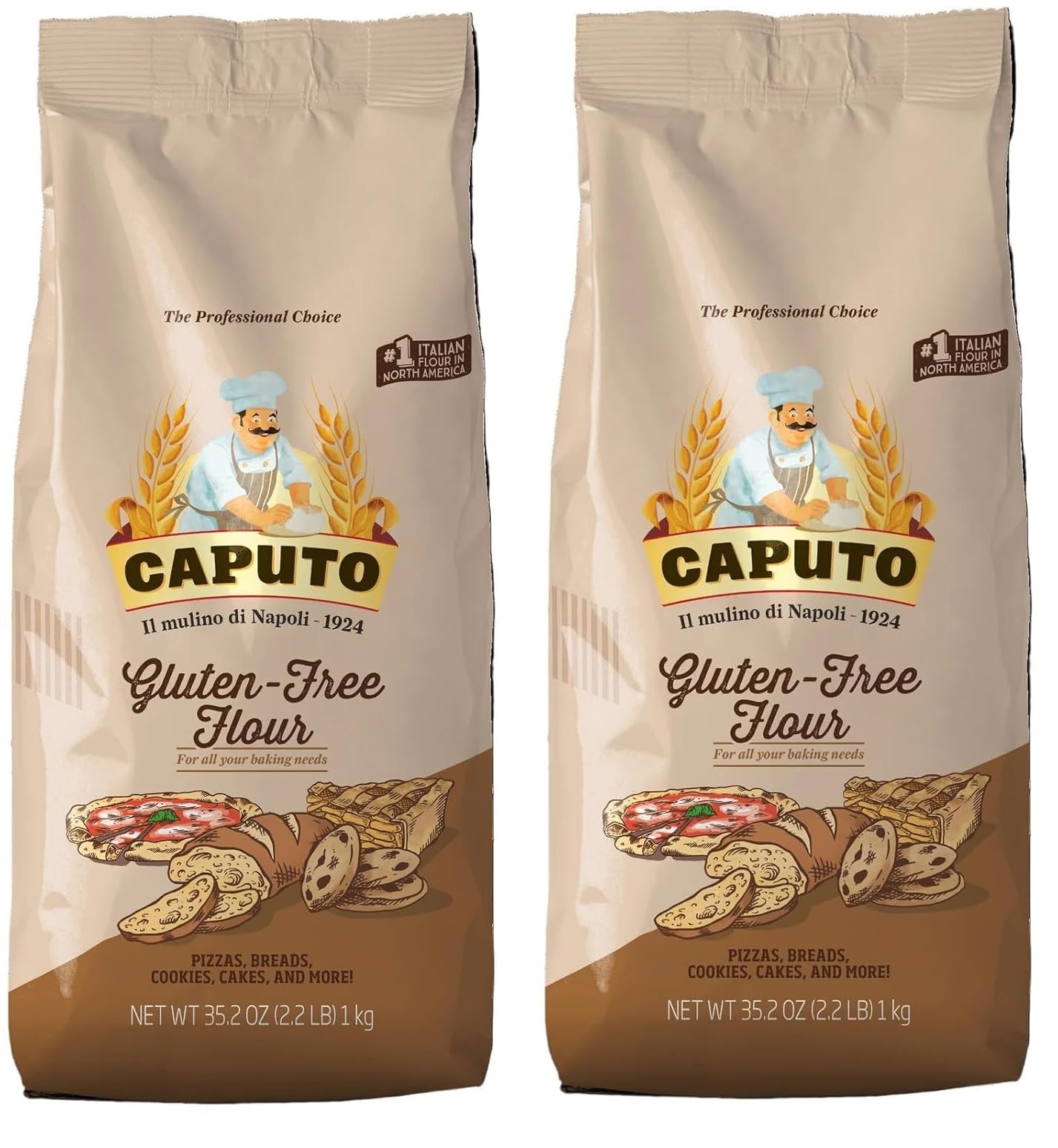Antimo Caputo gluten-free pizza flour pack front for Neapolitan dough