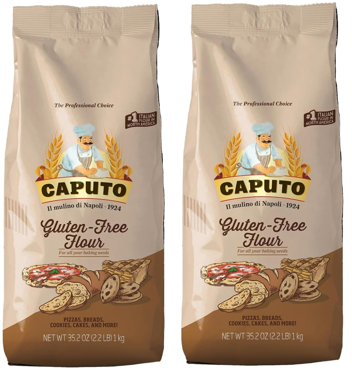 Antimo Caputo gluten-free pizza flour pack front for Neapolitan dough