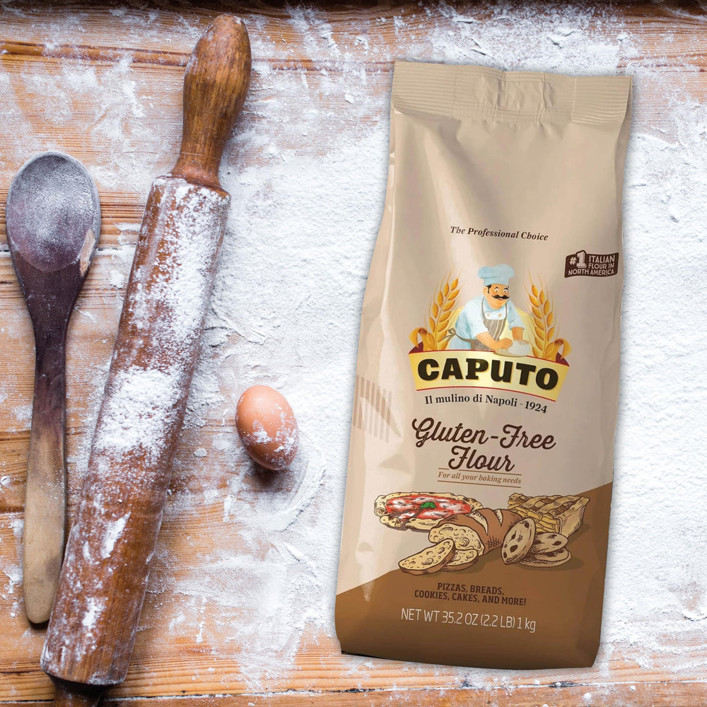 Antimo Caputo gluten-free pizza flour crust texture ideal for Napoli-style pizza.