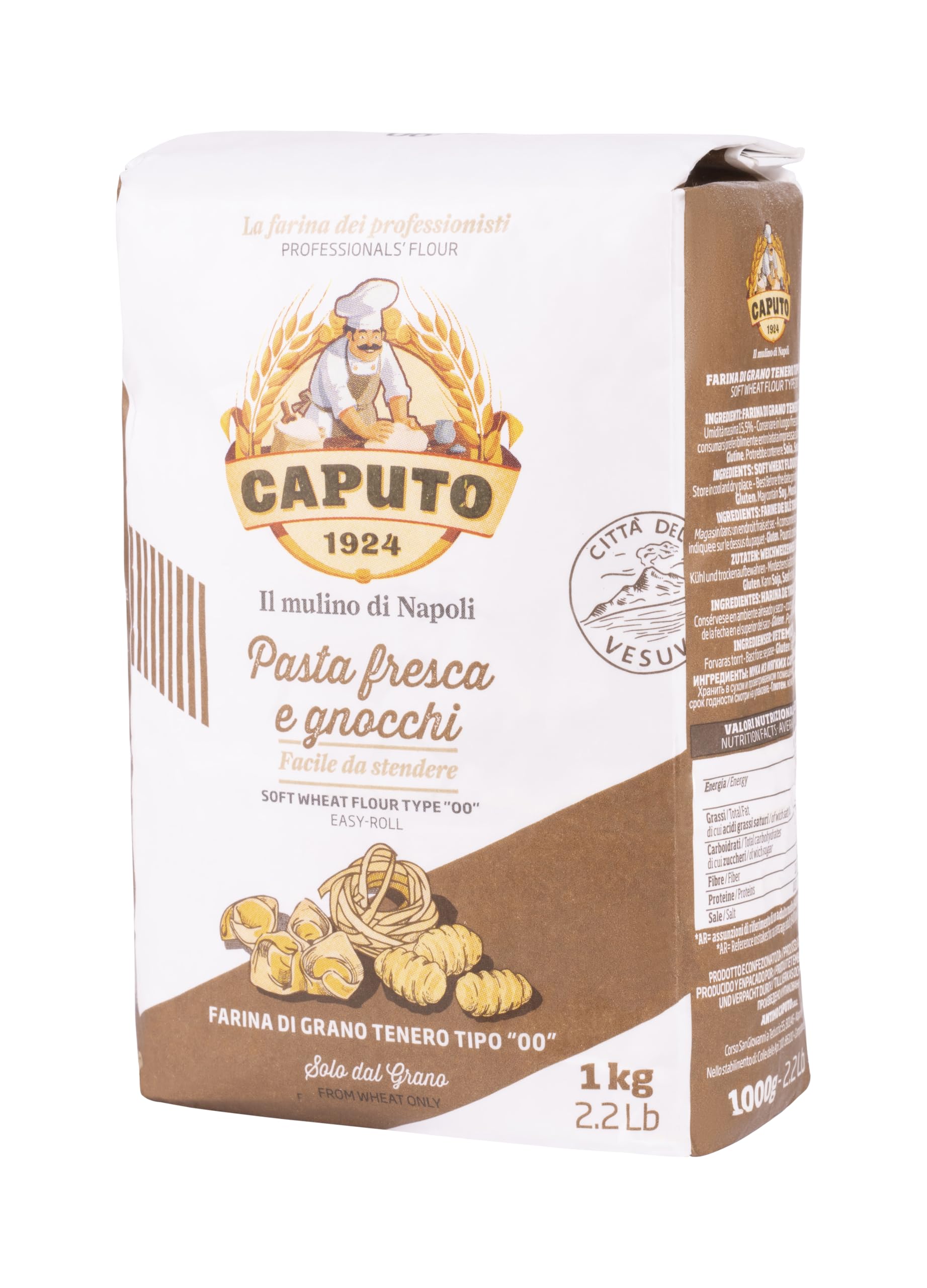 Antimo Caputo 00 flour ready for gnocchi dough.