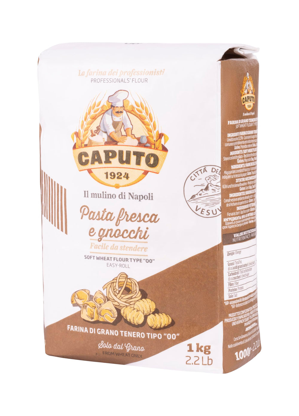 Antimo Caputo 00 flour ready for gnocchi dough.