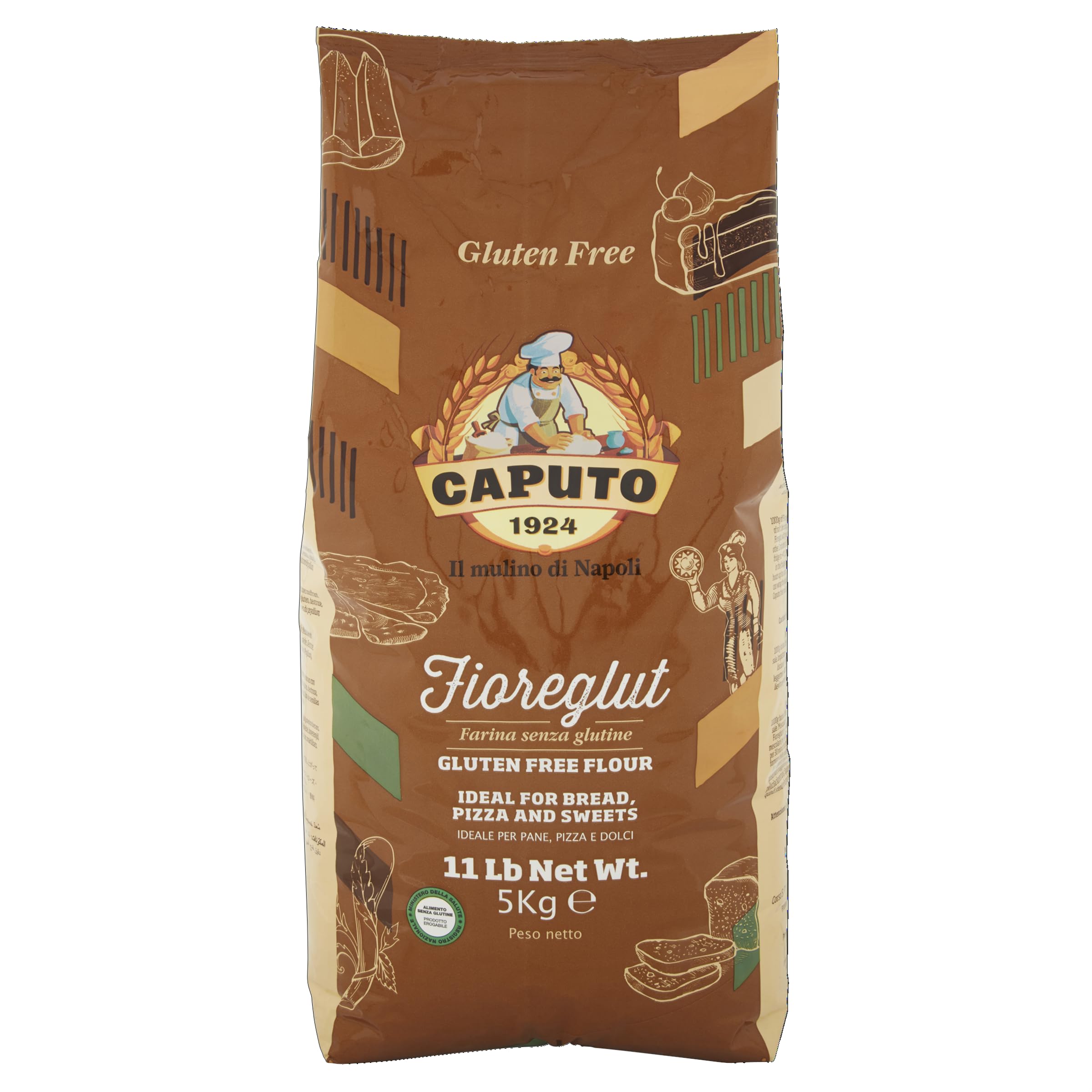 Antimo Caputo pasta dough prep using gluten-free flour blend.