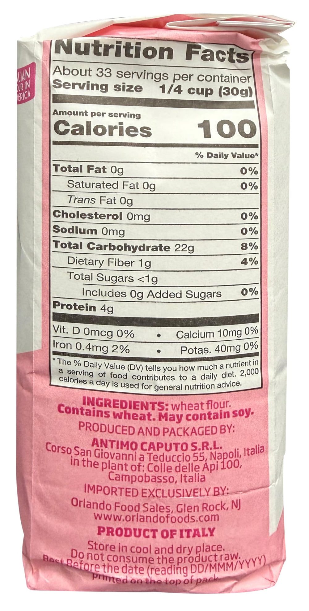 Antimo Caputo Pasticceria 00 flour in a measuring cup for precise dessert prep.
