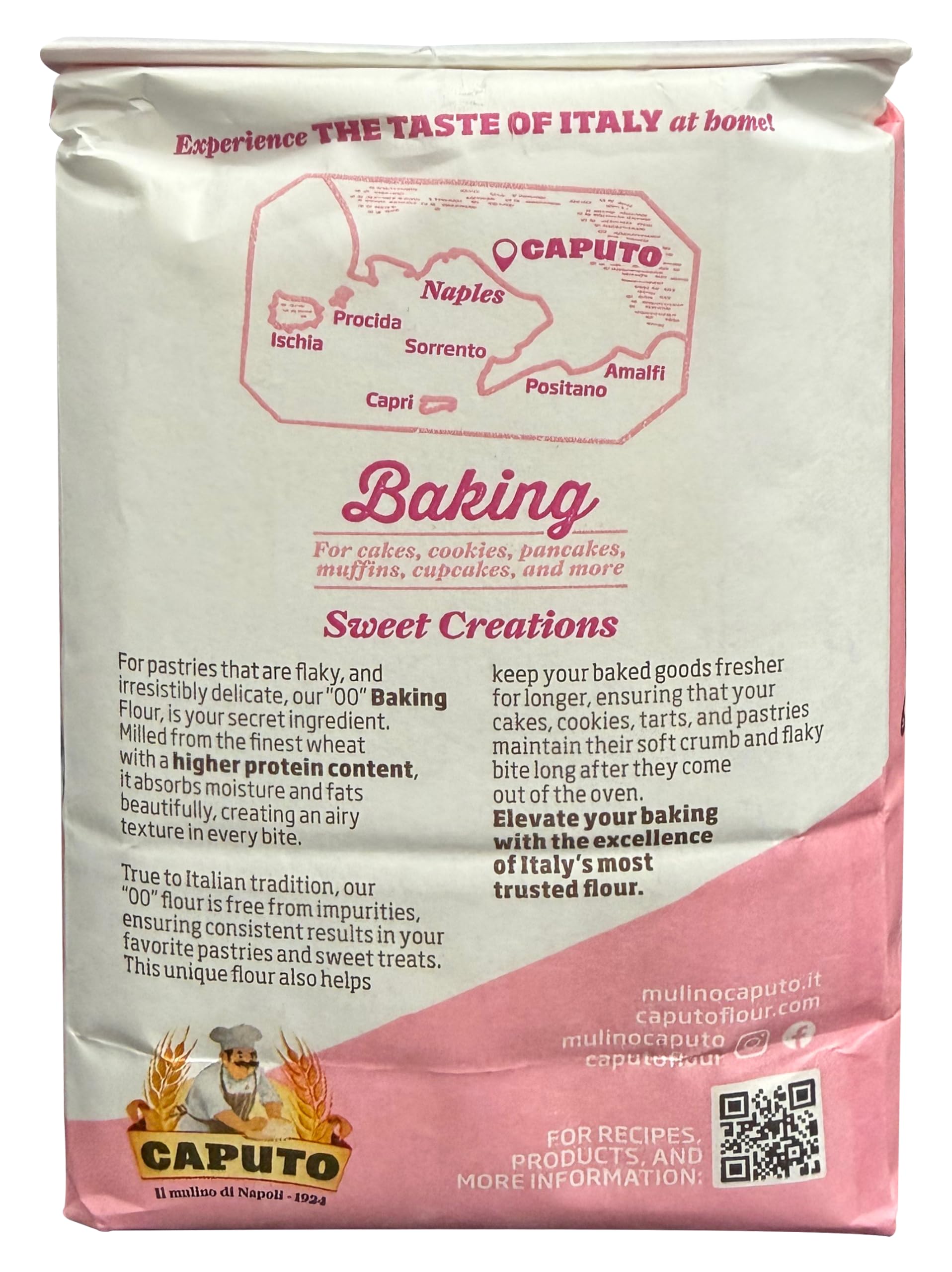 Antimo Caputo Pasticceria 00 flour in the kitchen for fragrant, tender desserts.