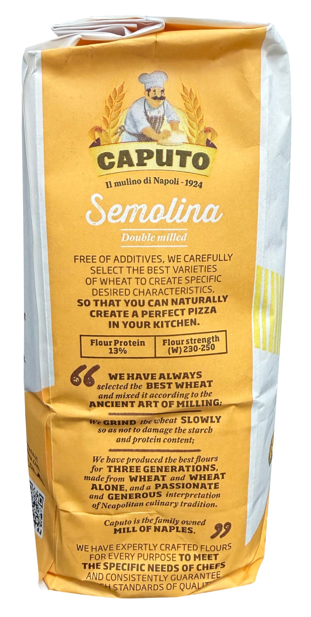 Dough ball made with Antimo Caputo durum semolina demonstrates elasticity.