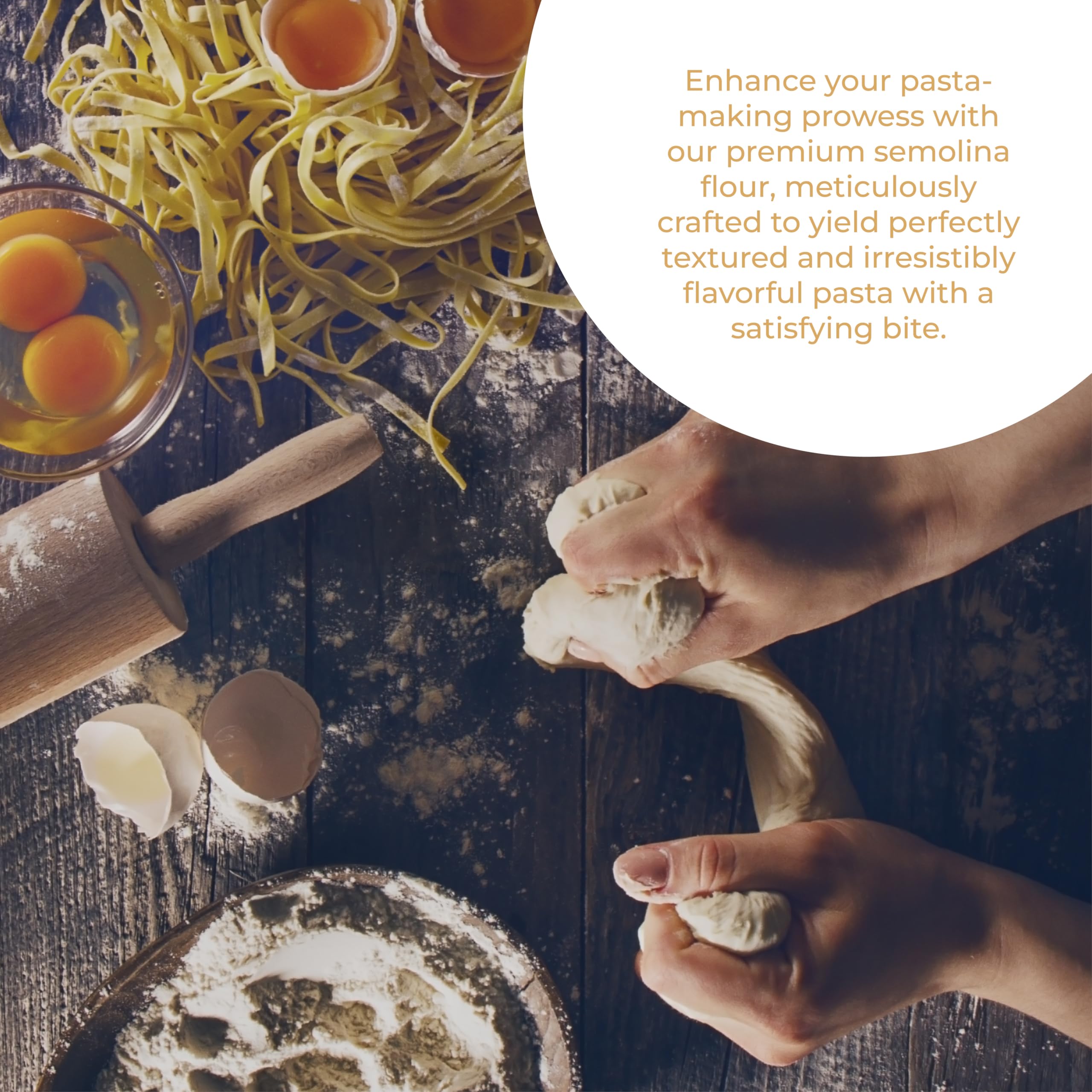 Fresh pasta dough prepared with Caputo semolina holds shape for classic shapes.