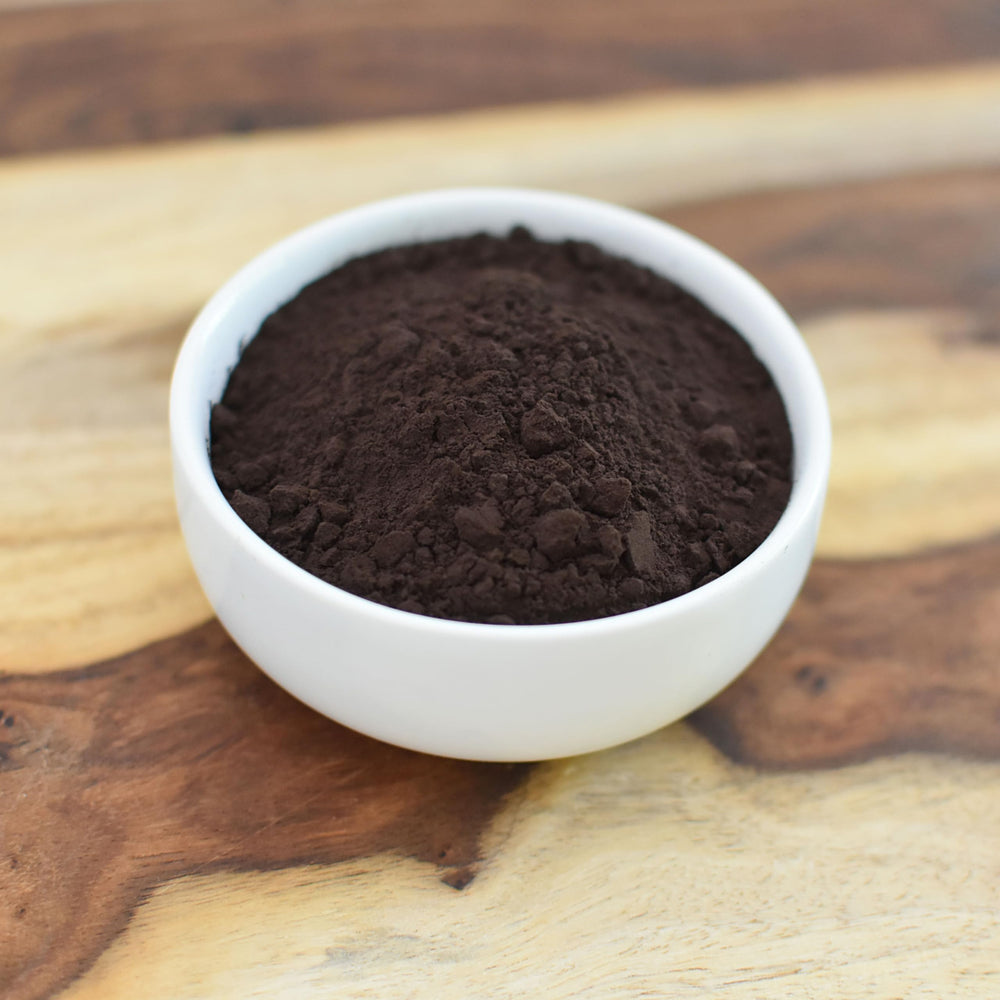 Anthony's Organic Black Cocoa Powder baked goods image highlights deep color and aroma