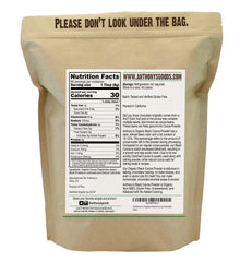 Anthony's Organic Black Cocoa Powder dutch-process label highlights smooth chocolate flavor