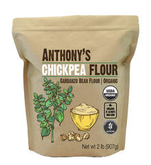 Anthony's Organic Chickpea Flour bag for gluten-free baking