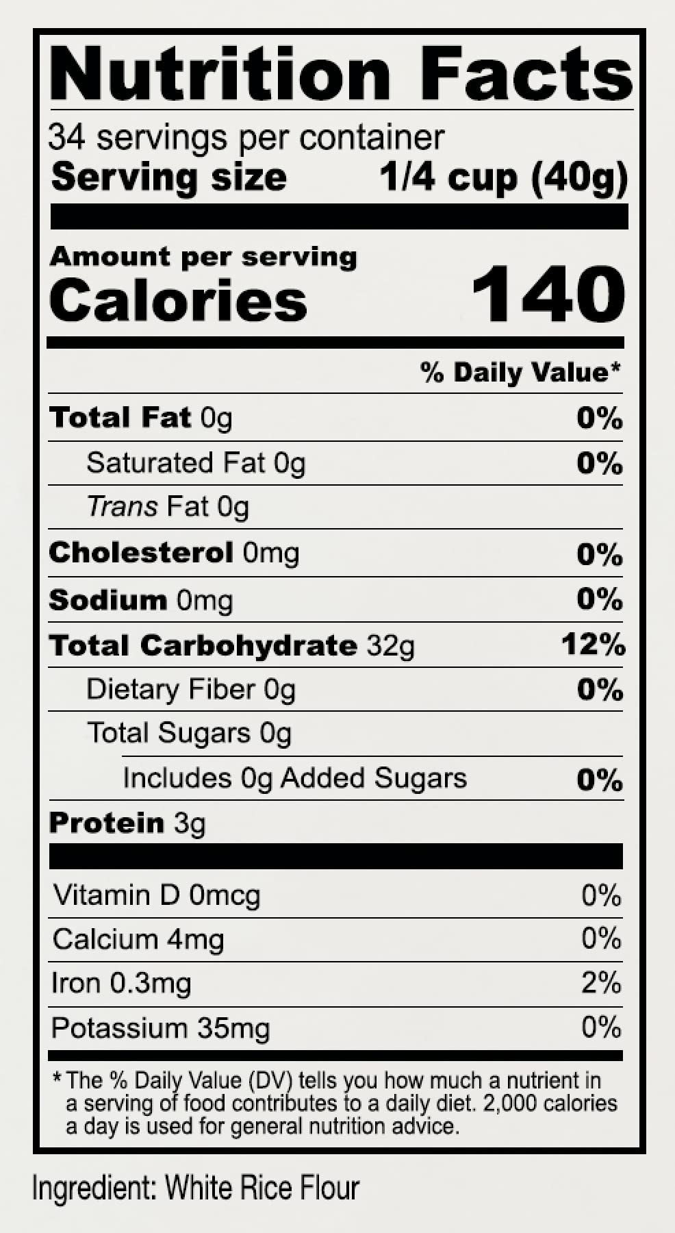 Anthony's Rice Flour gluten-free label signals reliable gluten-free baking option.
