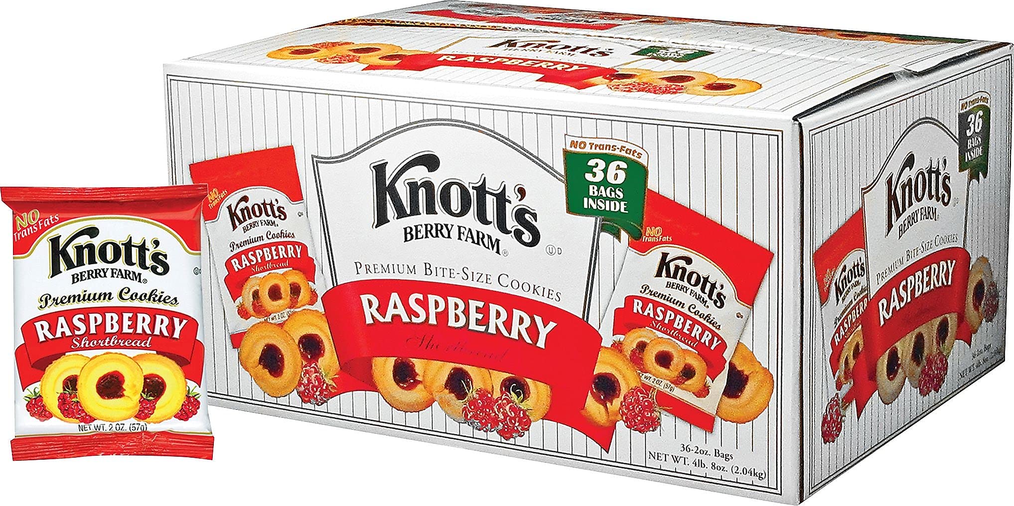 AONELAS Knott's Berry Farm jam-filled shortbread cookies, perfect single-serve treat on the go.