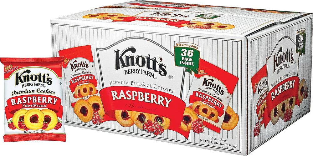 AONELAS Knott's Berry Farm jam-filled shortbread cookies, perfect single-serve treat on the go.