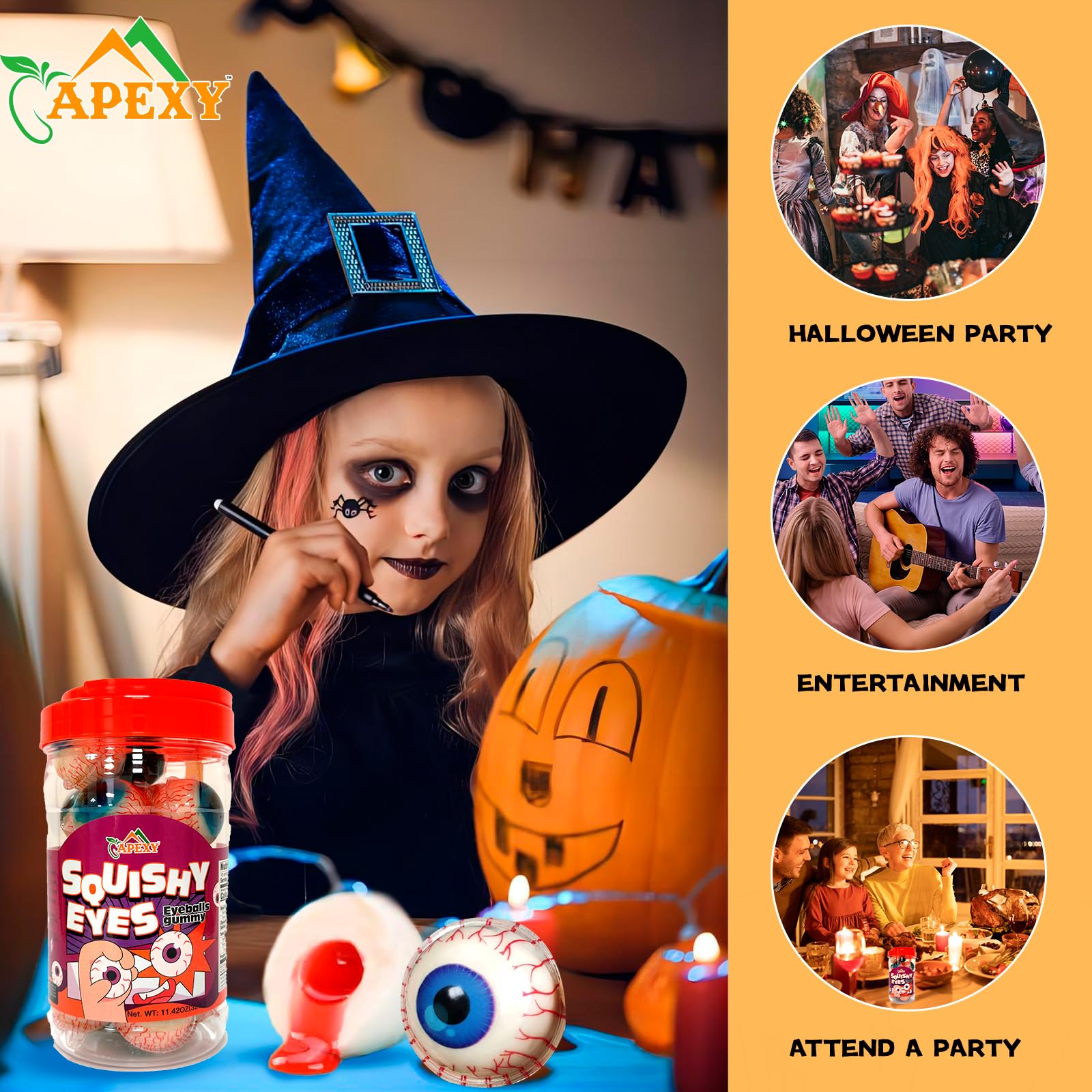 APEXY Halloween candy buffet adds spooky, flavorful options for guests.