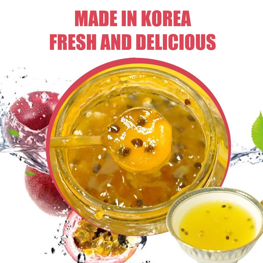 Drizzle of Apexy Honey Passion Fruit Tea over dessert like ice cream