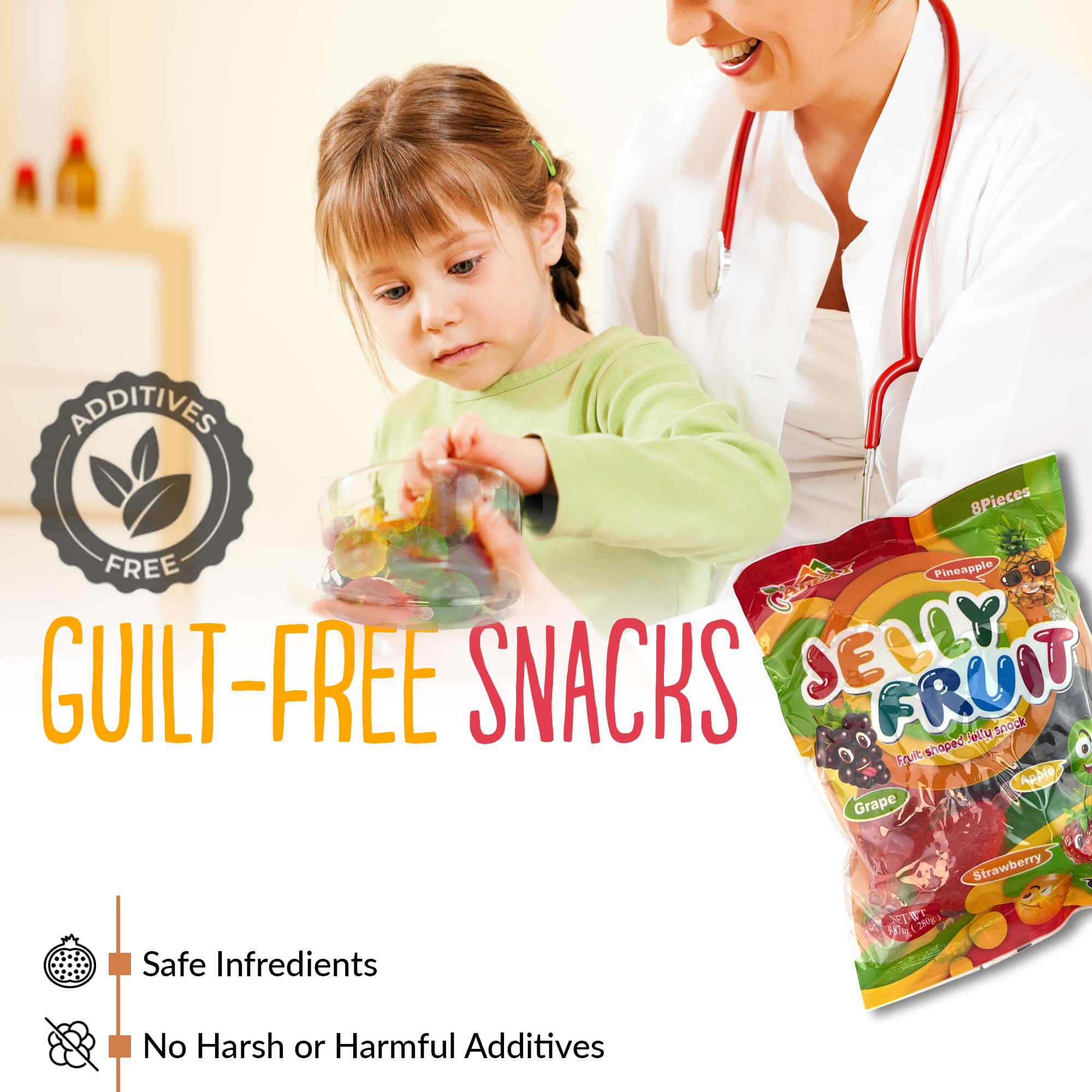 Apexy Jelly Fruit Candy in a lunchbox ready for a fun school snack