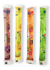 Apexy Jelly Straws grape flavor close-up emphasizes bold color and fun snacking.