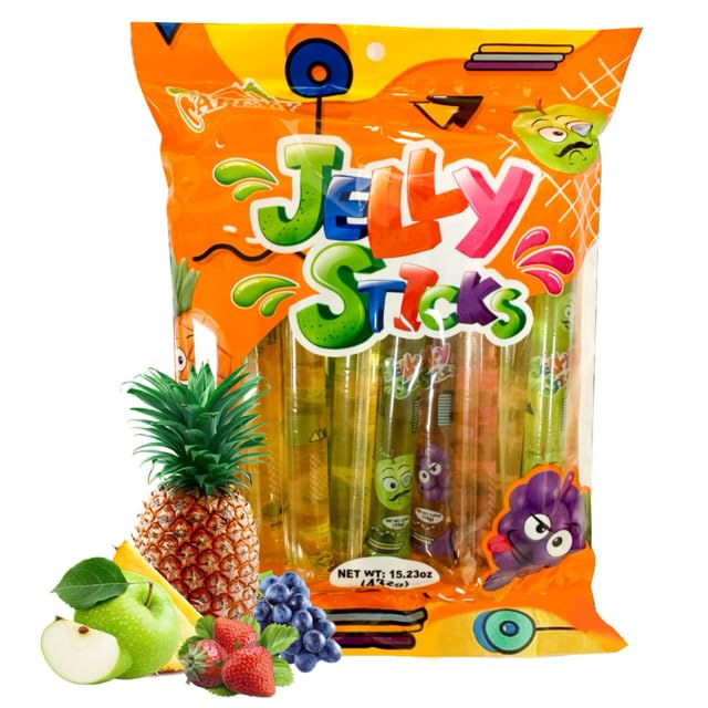 Apexy Jelly Straws variety pack shown for convenient, tasty lunchbox snacks.