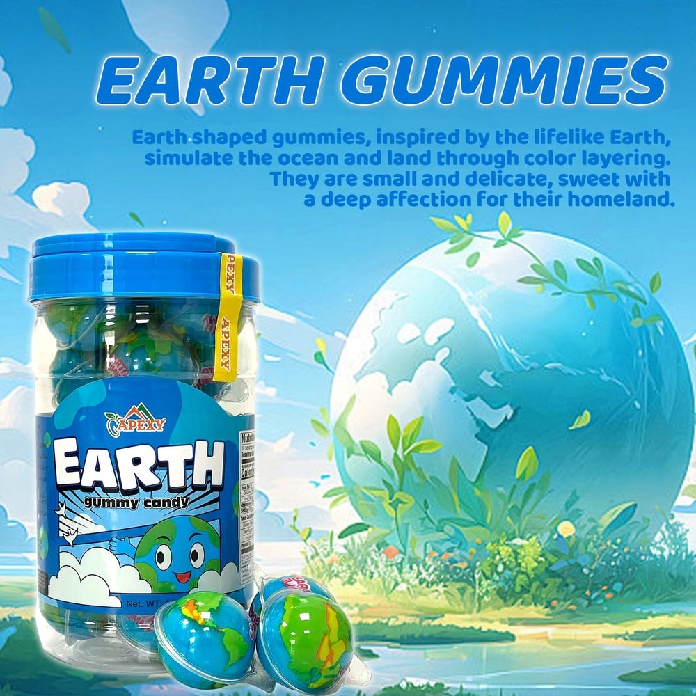 Apexy Planets Earth gummies bring space theme to dessert tables