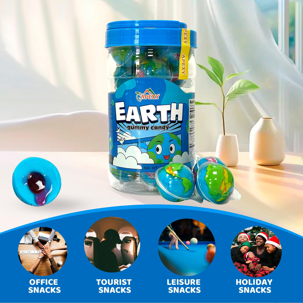 Apexy Planets sour earth gummies brighten candy displays