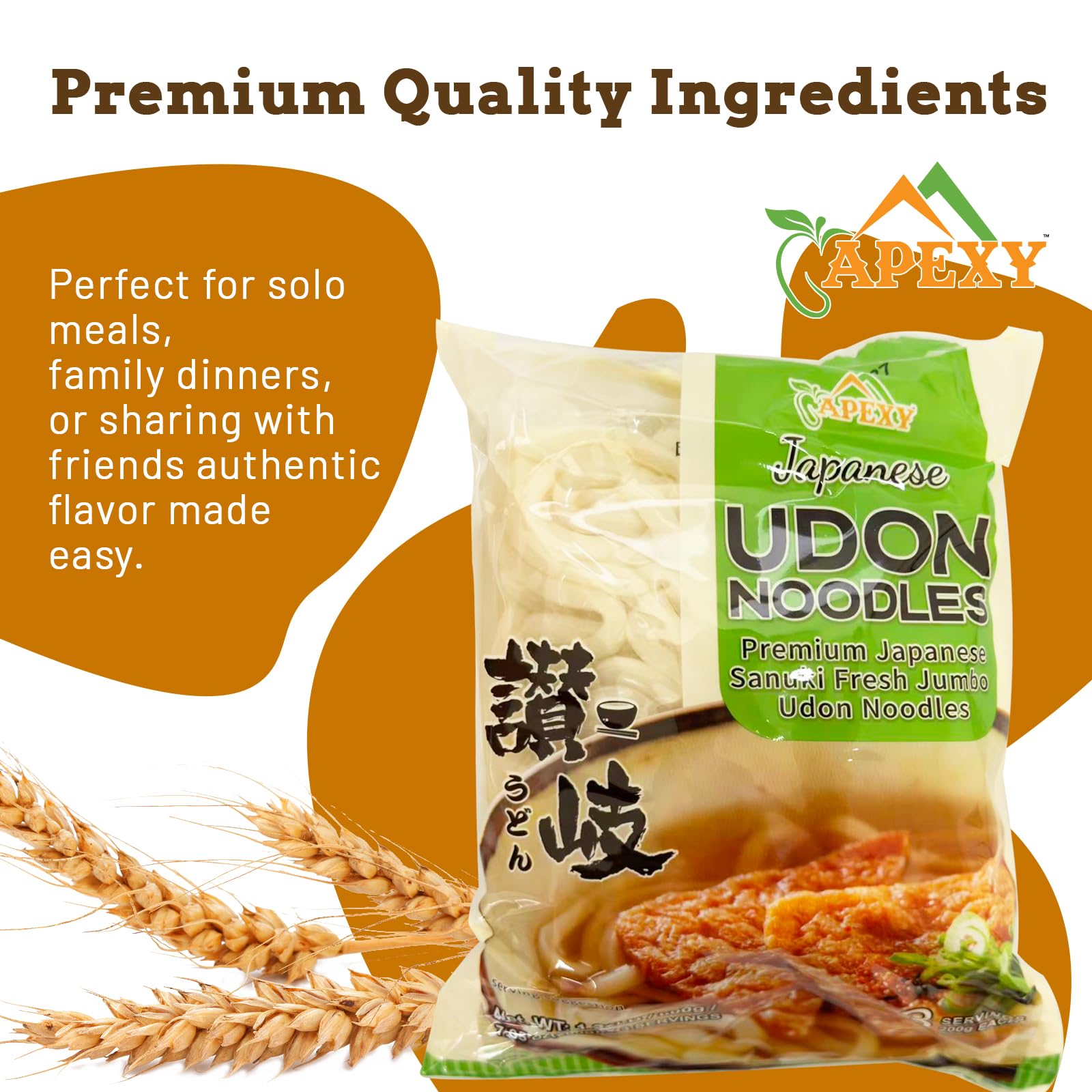 APEXY udon noodles kitchen use depicting easy weeknight meals