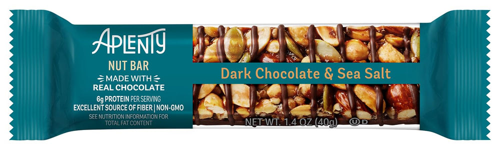 Aplenty bar gluten-free label indicating gluten-free snacking