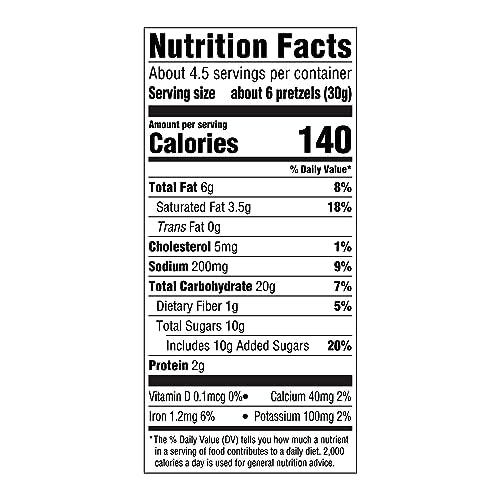 Aplenty Milk Chocolate Pretzels allergen details on packaging for mindful snacking choices.