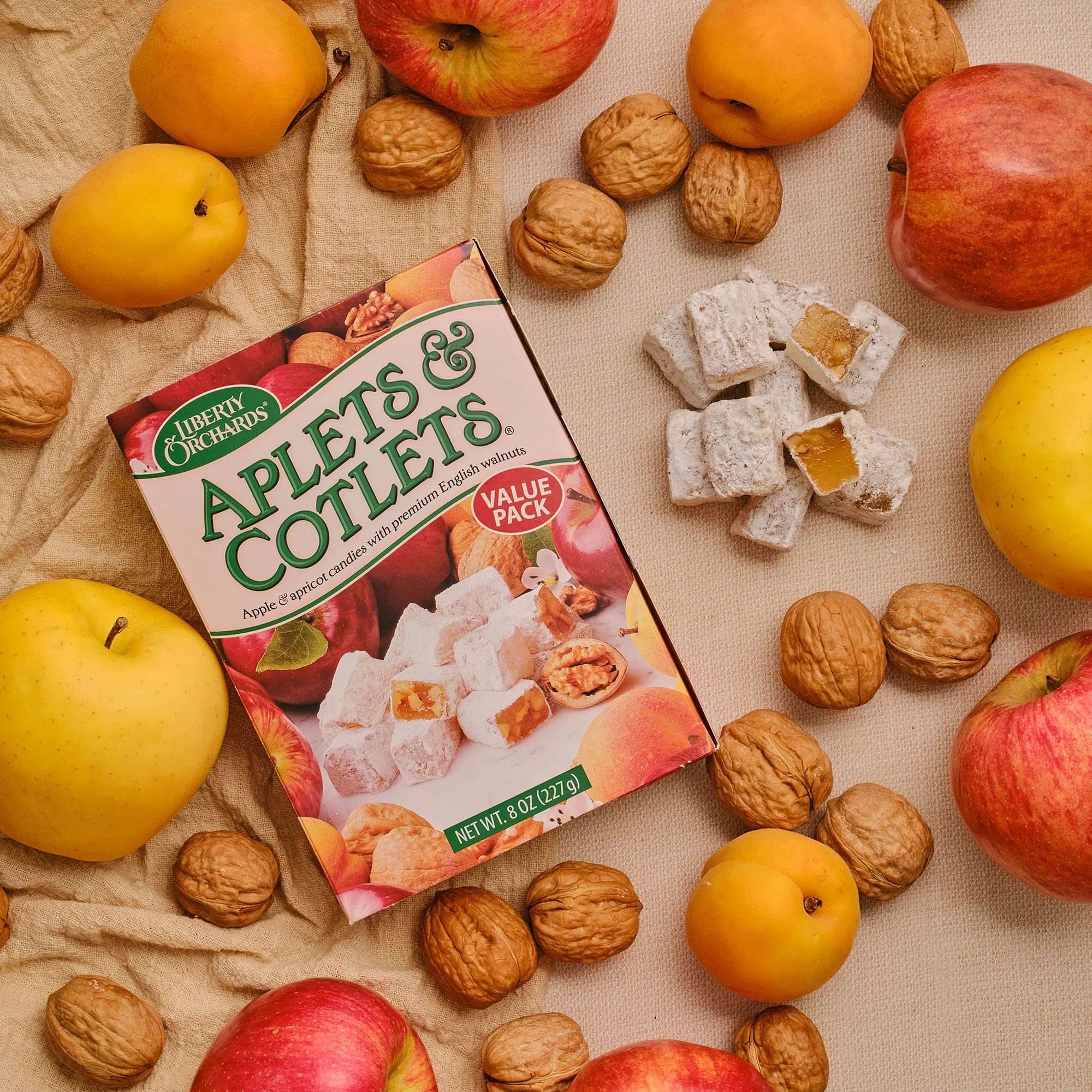 Aplets Cotlets close-up highlighting Turkish Delight-inspired soft chewy texture