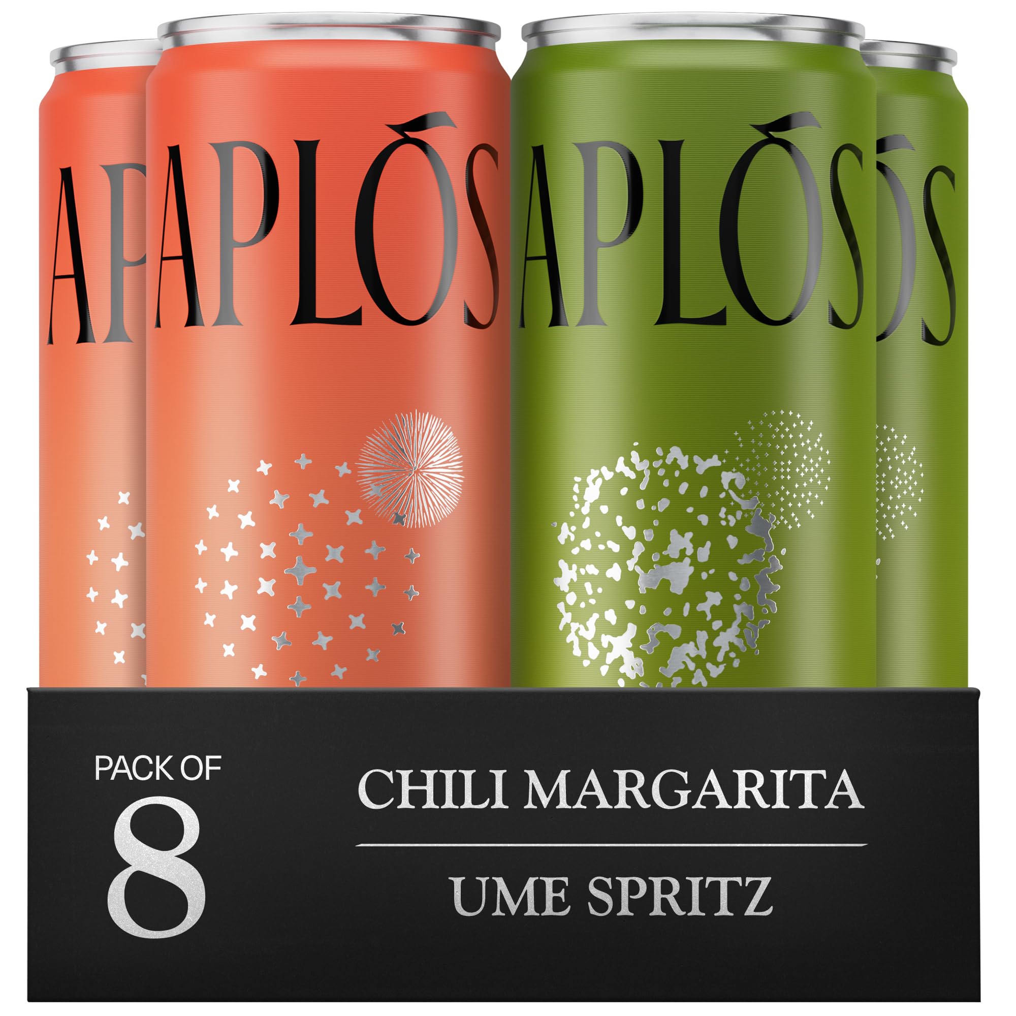 Aplós Ume Spritz can close-up with calming botanicals for mindful sipping.