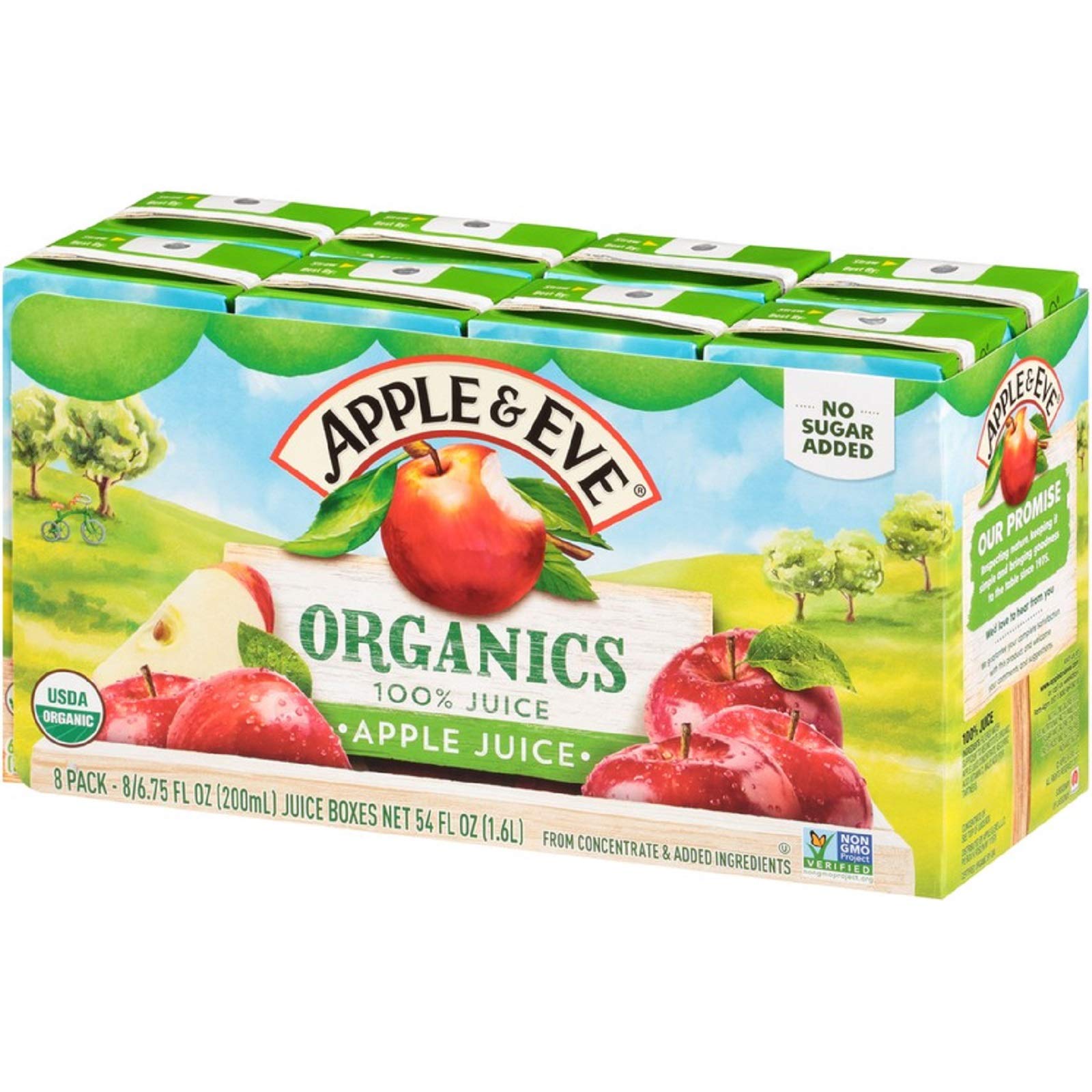 Apple & Eve Organics apple juice boxes pack is perfect for school lunchboxes and on-the-go.