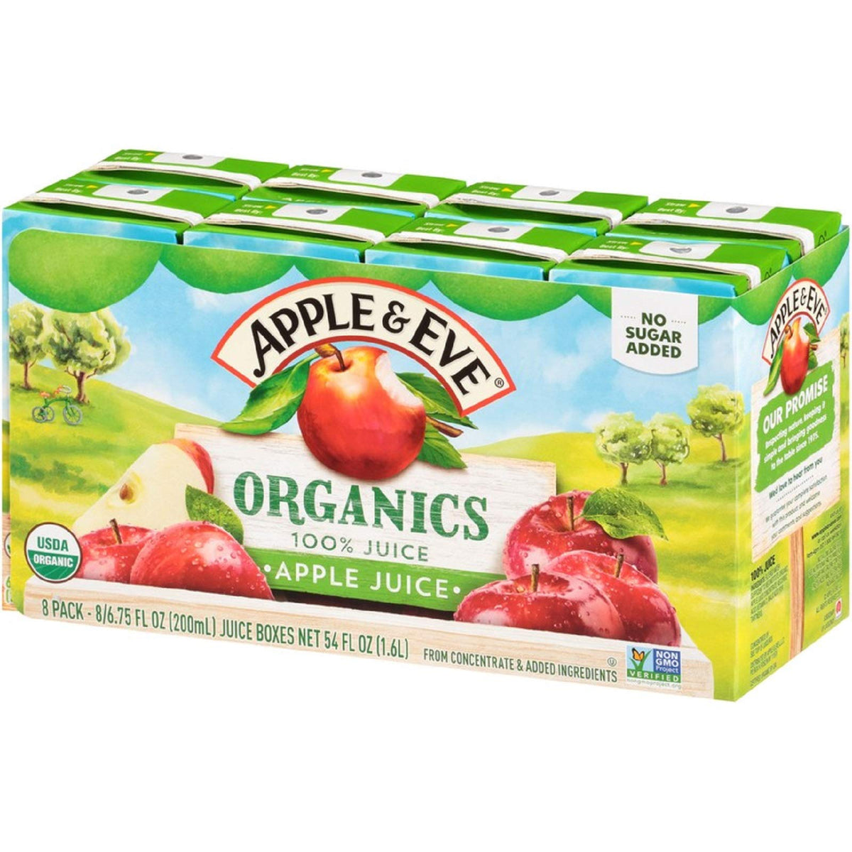 Apple & Eve Organics apple juice boxes pack is perfect for school lunchboxes and on-the-go.