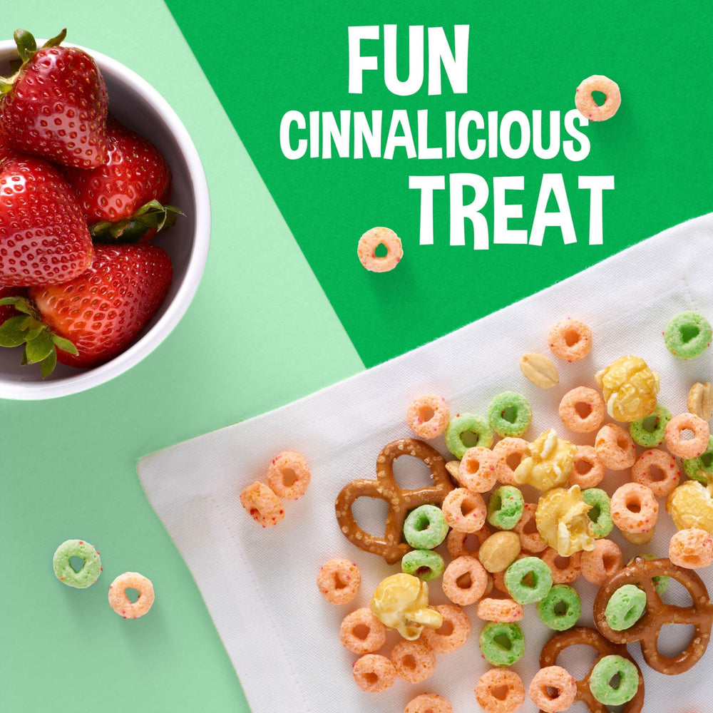 Apple Jacks on a desk shows a convenient office snack option