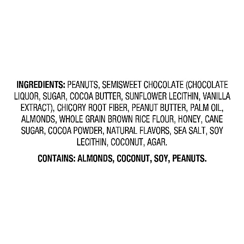 Aplenty bar ingredients showcase almonds, coconut, soy, and peanuts.