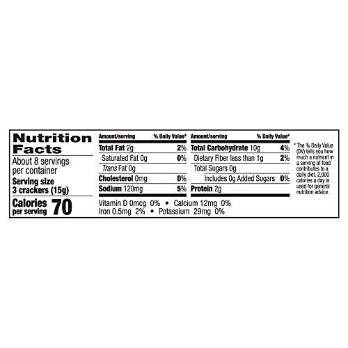 Aplenty Everything Flatbread Crackers ingredients panel highlights five grains and seeds for flavorful snacking.