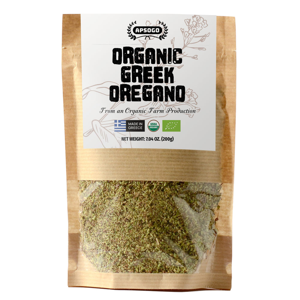 Apsogo Greek oregano leaves close-up for Mediterranean dishes